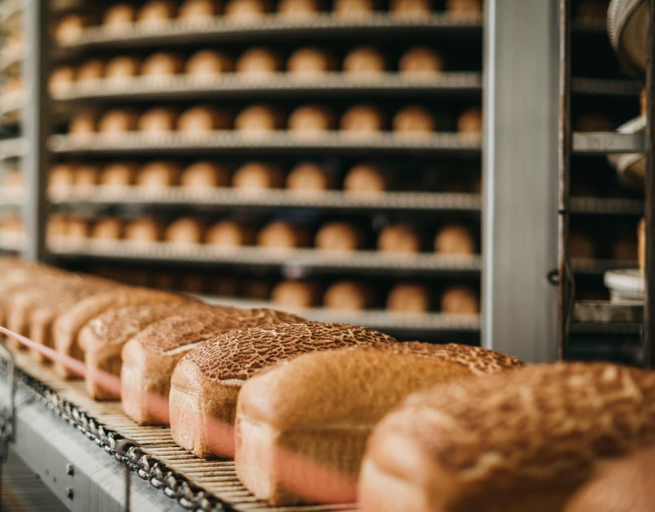 Bakery produces mass batches of bread
